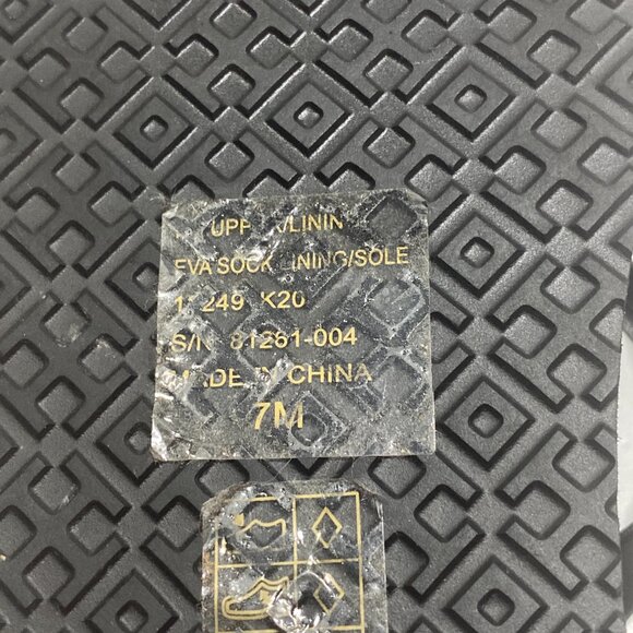 Tory Burch Thin Strap Black Flatform Flip Flops - Black - Size 7M – New - Picture 8 of 8